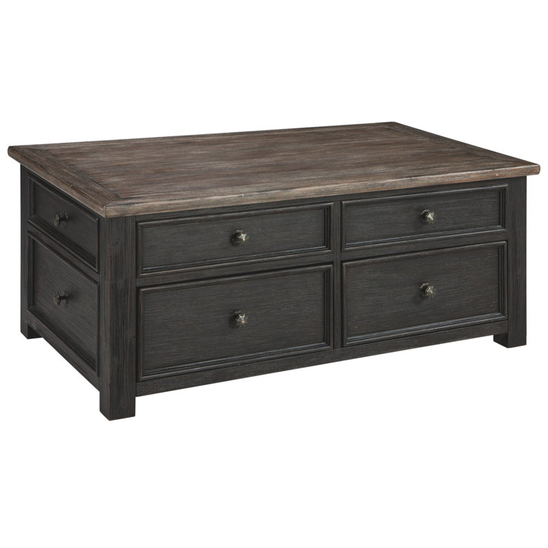 Loon Peak Pattonsburg Solid Wood Lift Top Coffee Table with Storage